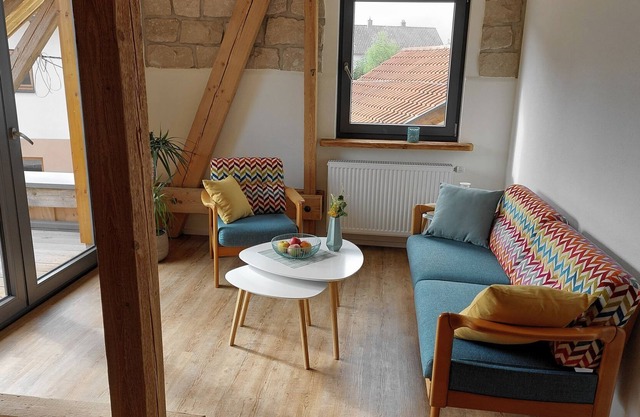"Heuboden" holiday apartment, 56 sqm, 2 bedrooms, 1 living/bedroom, max. 4 adults plus 1 child