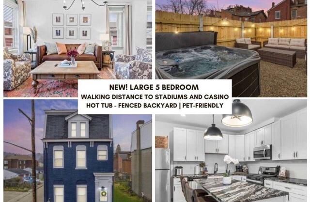 High-end Manchester Home w/HotTub Near Stadiums!
