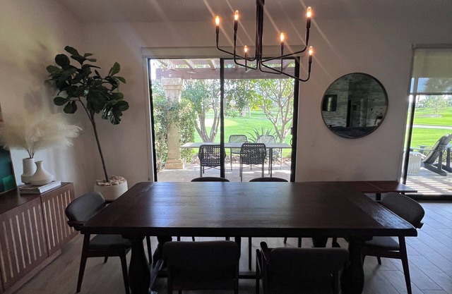 High Season Available. Modern home with great golf course views! . Low Rates!