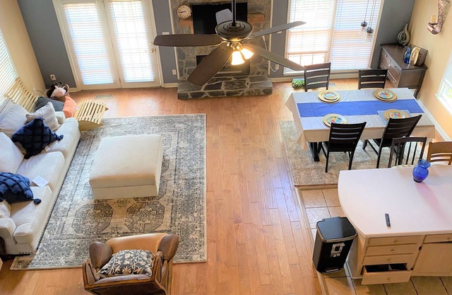 Hilltop A-frame with firepit