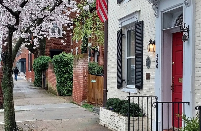 Historic 1850 townhouse in heart of Old Town. Walk score: 96