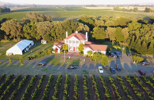 Historic Estate with 50-acre vineyard adjacent to Napa. Popular wedding venue.