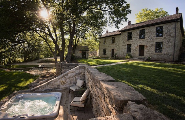 Historic Limestone Estate in the Tallgrass Prairie
