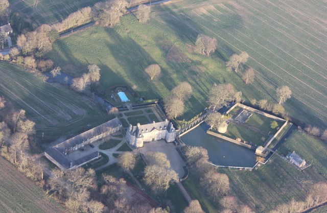 HIstoric XVII century castle in Normandy next to the sea