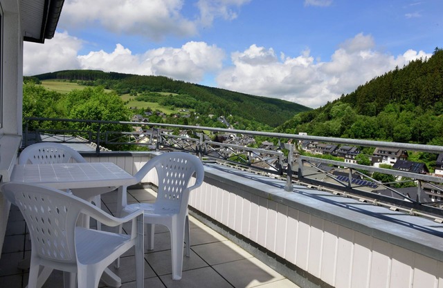 Holiday home in the centre of Willingen - balcony and lovely view of the town