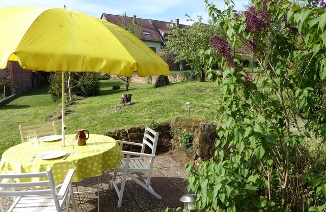 Holiday house with large garden in an idyllic village in Alsace