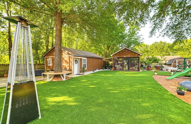 Home w/Hot Tub, Playset & Grills in Clarksville!