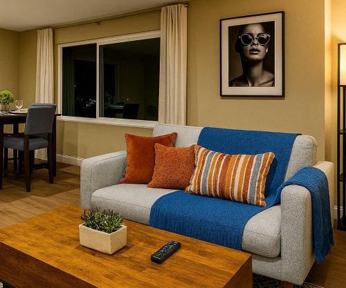 Homey 1BR APT in SSFO with Washer Dryer WiFi