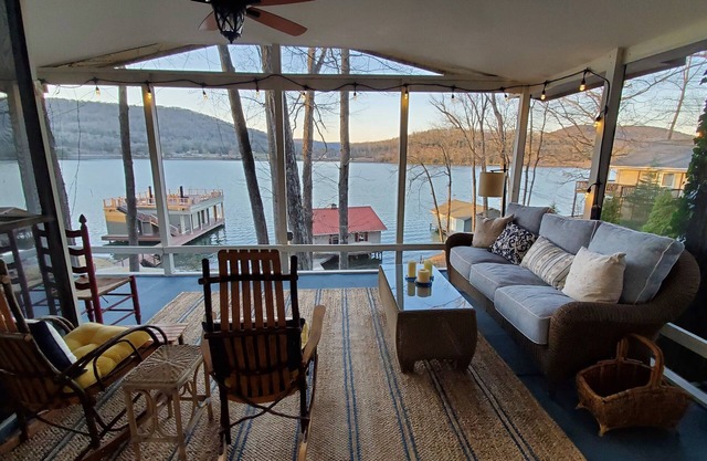 Honeycomb Waterfront Lakehouse with deep water dock