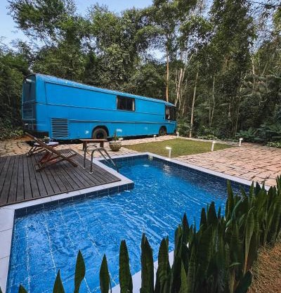 Hospedagem no Ônibus Azul - Domingos Martins a 7km do centro