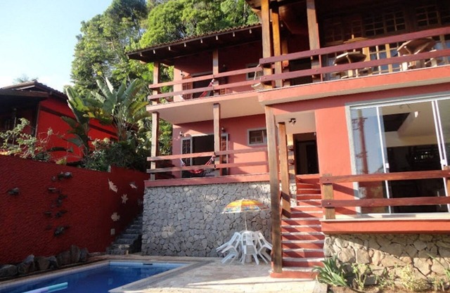 House in gated community-Toque Toque Pequeno with sea view/3 km from Maresias beach