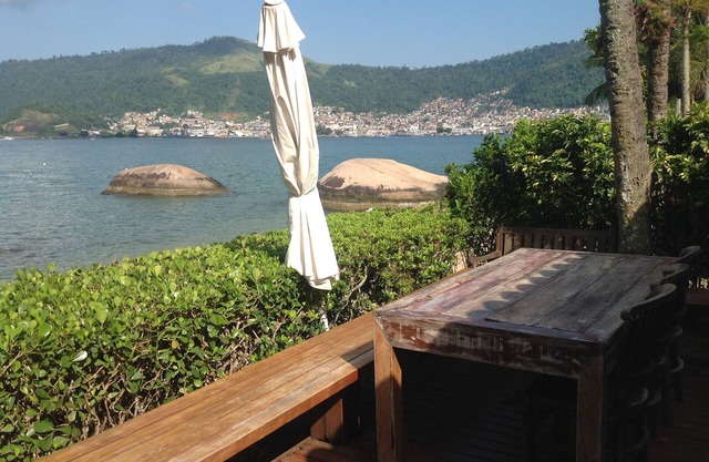 House right on the beach in a gated community near the center of Angra.