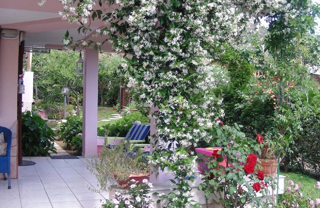 House with garden, near the beach, with air conditioning and wi-fi free
