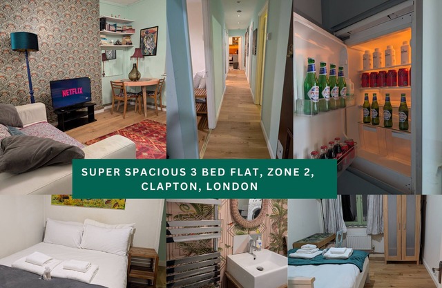Huge 3 Double Bedrooms Flat in Clapton, Zone 2 - 30 Day Stays
