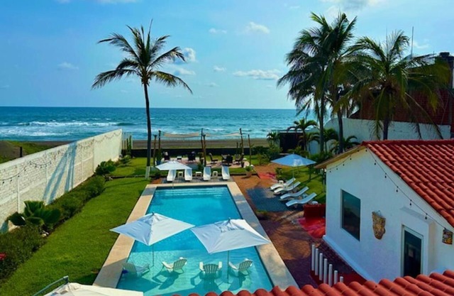 HUGE BEACHFRONT GATED HACIENDA w/CASITA, POOL sleeps 18 VRBO Rated #1