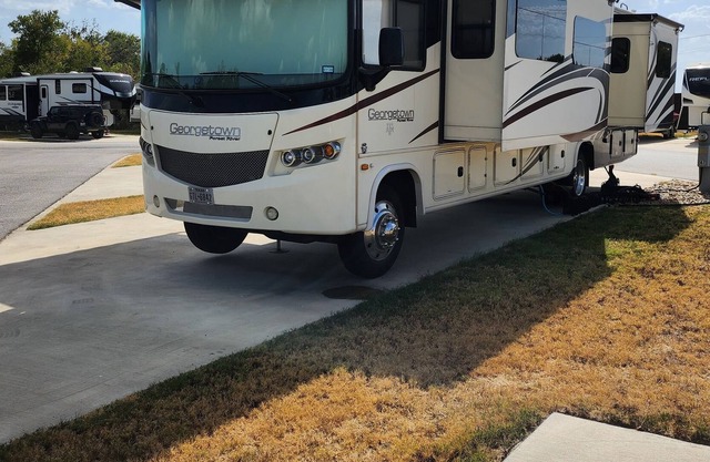 Immaculate 2016 Georgetown Motorhome located in 12thPark RV Resort for game day