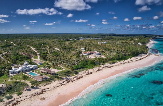 Impeccable Oceanfront Estate On Your Own 1200 Feet Of Private Pink Sand Beach