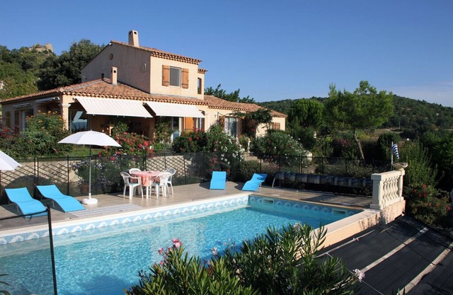 In a farmhouse with pool on the upland of a Provencal village