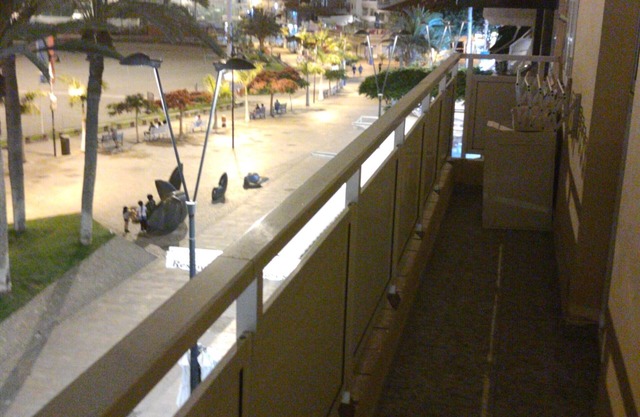 In front of the beach