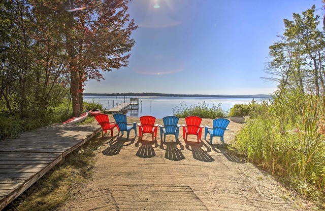 Interlochen Home on Green Lake w/Dock & Beach!