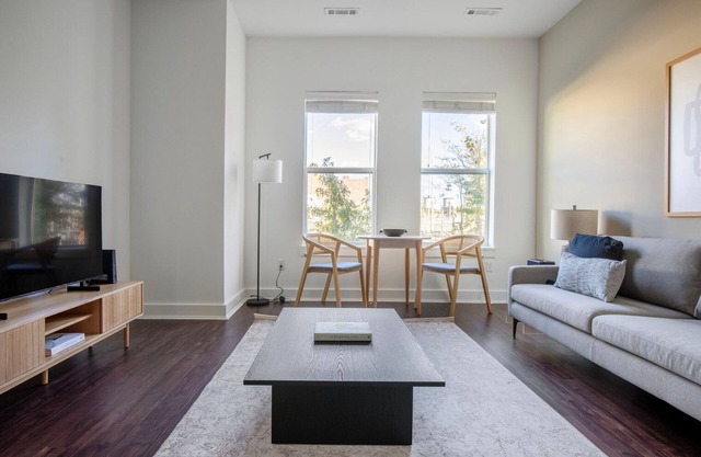 Inviting Alewife 2BR w/Gym & W/D, nr Red Line, by Blueground
