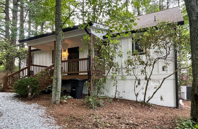 Inviting house near Lake Glenville with firepit, fireplace, grill, porch, & deck