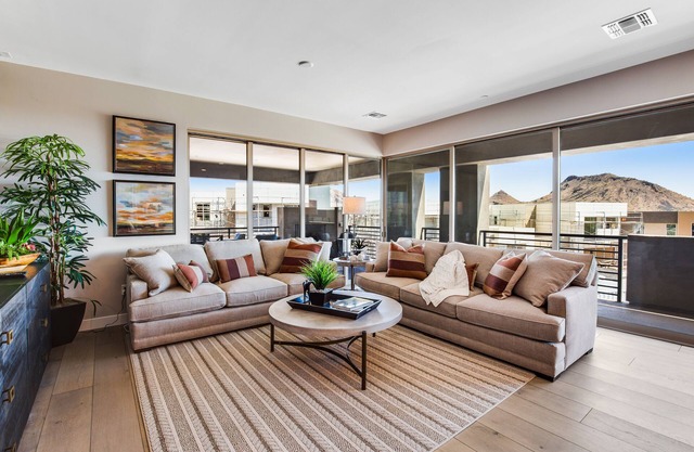 Inviting townhouse with pool, hot tub, balcony, central AC, & W/D