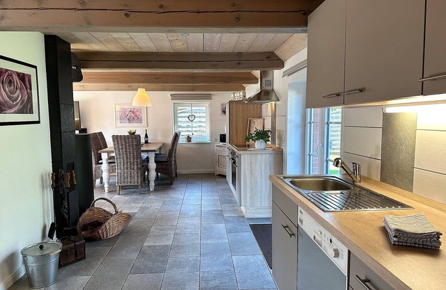 Jeppe Hus, Hunde Willkommen, Eingezäunt, Kamin, Wlan, Nordseenähe, Reetdach