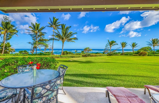 Kaha Lani Resort #119, Oceanfront, Steps to Beach, Free Wifi and Parking
