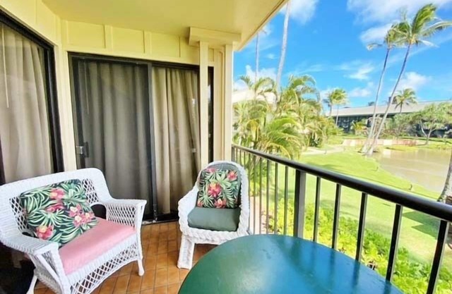 Kauai Beach Villas D-9 . Centrally located . & Lagoon view