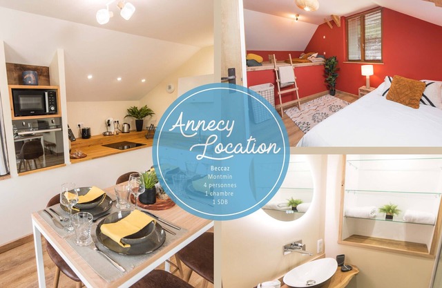 La Beccaz - Cosy T2 with sauna, garden and mountain view.