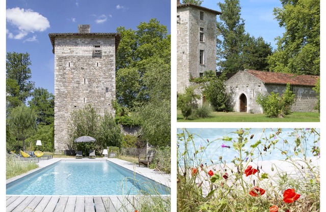 La tour d'avance: former hunting lodge of Henri IV, between Bordeaux and Agen