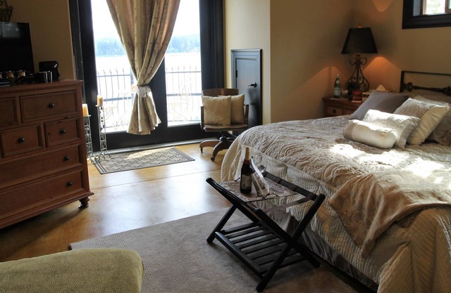 Lake Front Castle Style Custom Home Balcony Suites