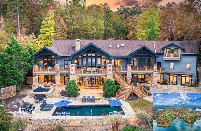 Lake Front Luxury Pool Hot tub Movie Theater Gym