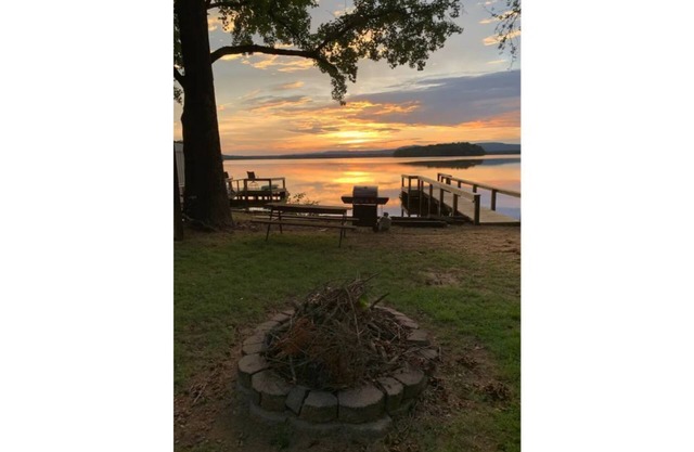 Lake house with spectacular view