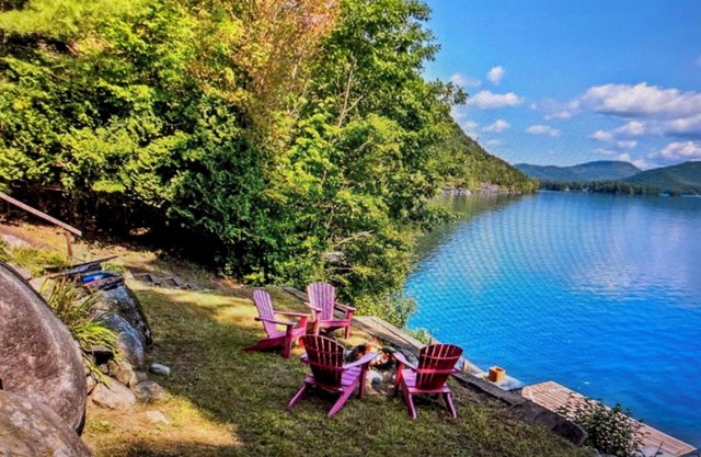 Lake Lodge on Brant Lake with direct lakefront, dock access, and amazing views!