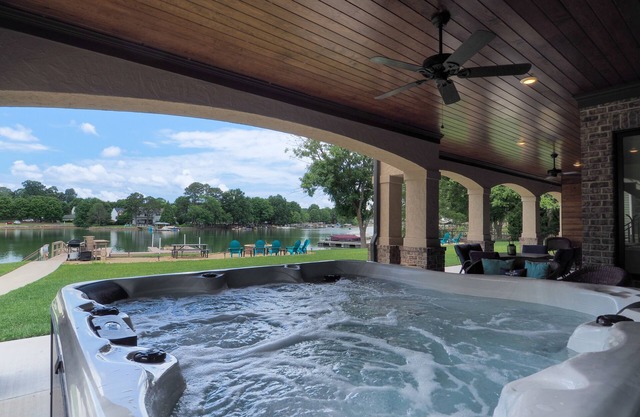 Lake Norman Escape by SoCharm | Hot Tub, Games, and Private Beach