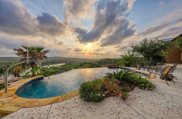 Lake Travis Waterfront with Resort Style Pool and Million Dollar Views.