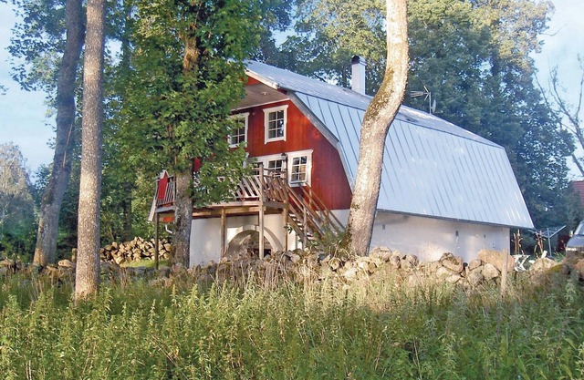 Large cottage with a view of Lake Bolmen from the terrace.