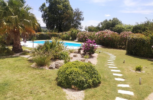 Large private villa pool