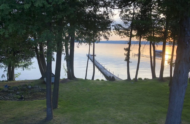 Large Lakefront Burt Lake Home with Amazing Sunset Views! NEW A/C FOR 2022.