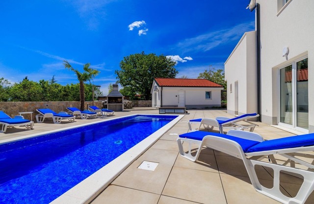Large pool with salt electrolysis not far from the healing mud bay