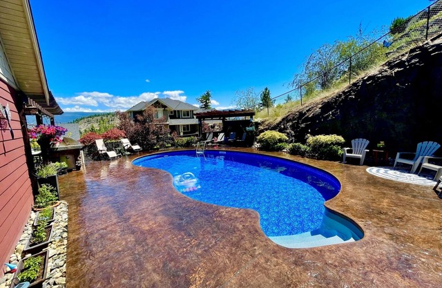 Large private home, close to everything, with gorgeous backyard pool.