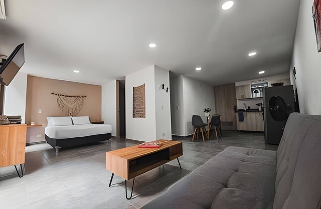 Large spaces, unique location