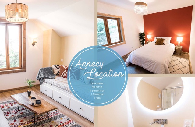 Le Lancrenaz - T2 chaleureux avec Sauna.