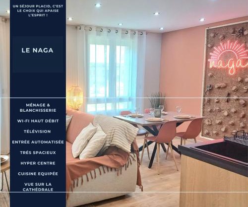 Le Naga - Confortable avec Vue sur la Cathédrale