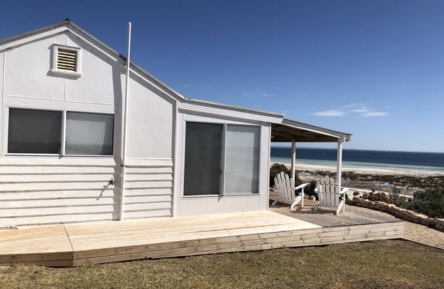 LITTLE WHITE SHACK on the beach, Hardwicke Bay, Yorke Peninsular