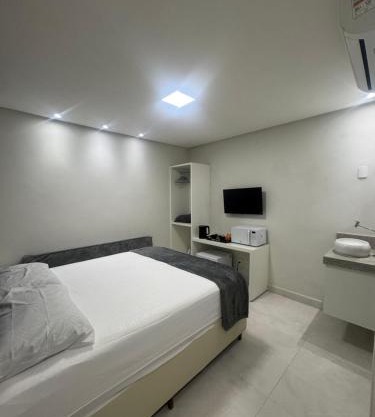 Loft 305A com Ar Condicionado no Bairro Muquiçaba, bem localizado para negócios e fácil acesso para todas as praias e montanhas da cidade - sem vaga de garagem