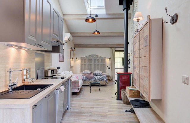 Loft studio atelier with pool in walking distance to the beach and old town