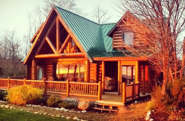 Log Home on Lake Michigan